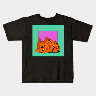 Lazy kitten Kids T-Shirt